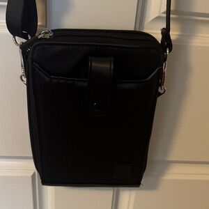Black Unisex Crossbody With Adjustable Strap